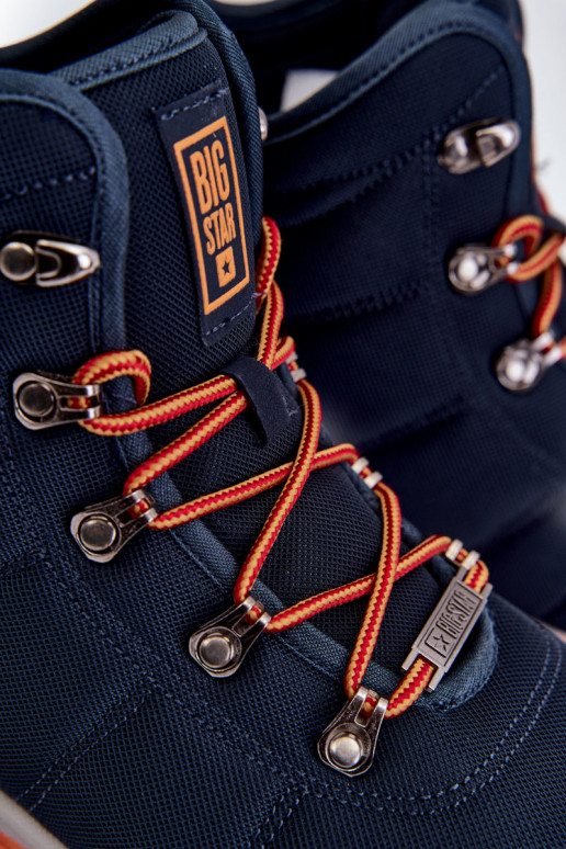 Donkerblauwe Memory Foam Big Star...