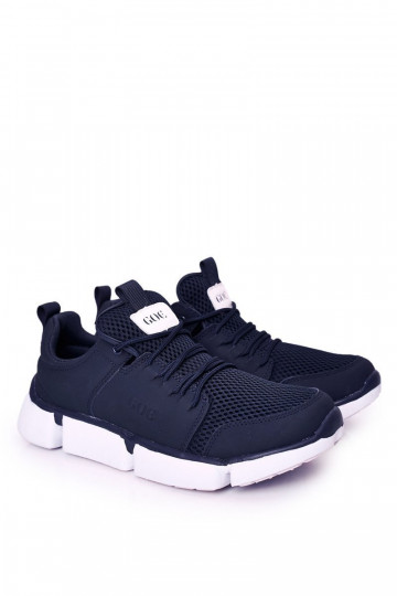 Donkerblauwe sportschoenen...