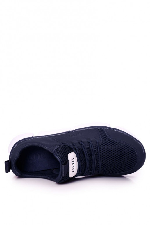 Donkerblauwe sportschoenen voor heren Donkerblauwe sportschoenen voor heren