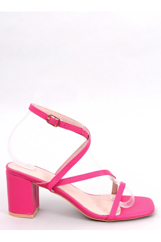 Roze stijlvolle sandalen met hoge...