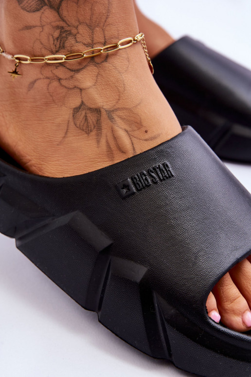 Lichte pantoffels Big Star zwarte kleur