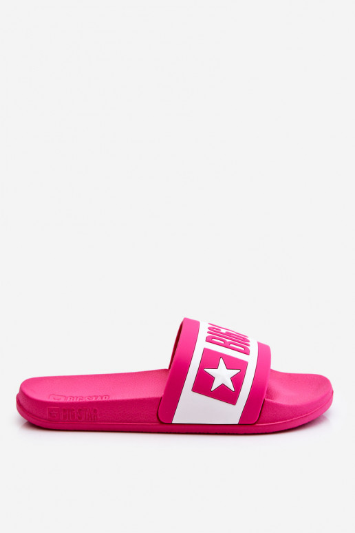 Roze Big Star pantoffels van het...