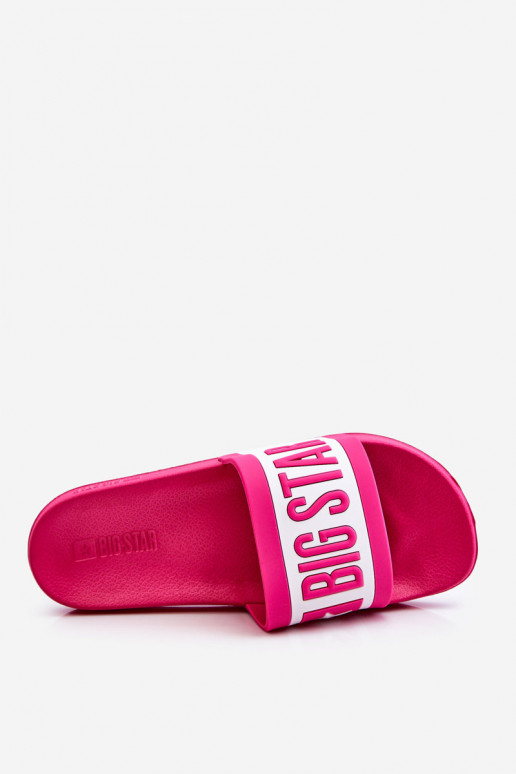 Roze Big Star pantoffels van het...