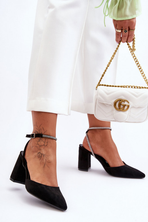 Zwarte suède schoenen Lirosa