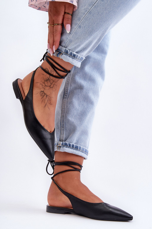 Ballerina's met linten in zwart Lilly... Ballerina's met linten in zwart Lilly...