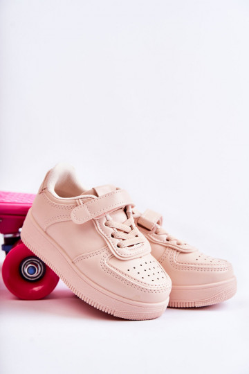 Kindersportschoenen met zelfklevende sluitingen in roze kleur Elike