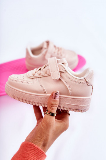 Kindersportschoenen met zelfklevende sluitingen in roze kleur Elike 2