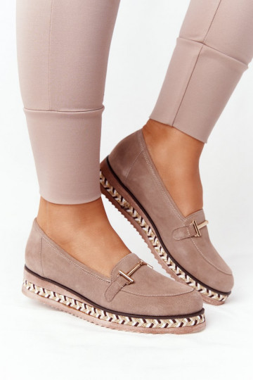 Mocassins met plateau in de... 2