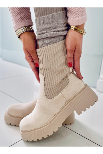Elastieklaarzen WINTERS BEIGE 2