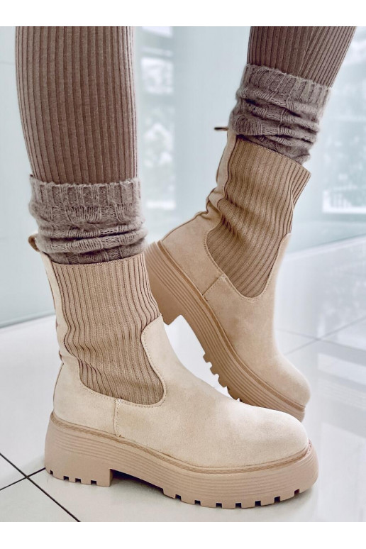 Elastieklaarzen WINTERS BEIGE Elastieklaarzen WINTERS BEIGE