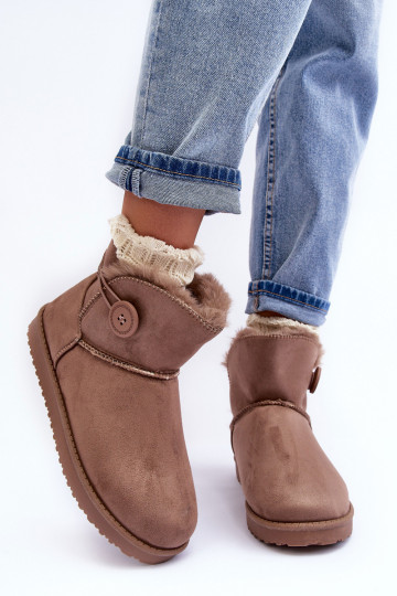Verwarmde snowboots beige... 2