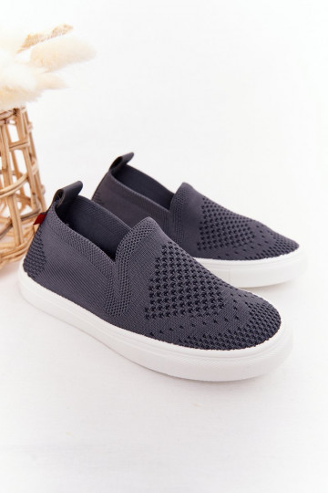 Kinderslip-on sneakers Slip-On Big Star grijze kleur 2