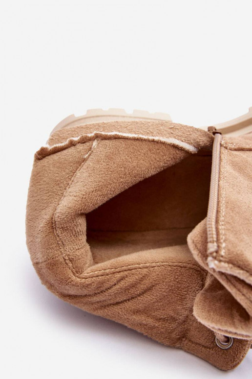 Verwarmde suède laarzen beige Alden