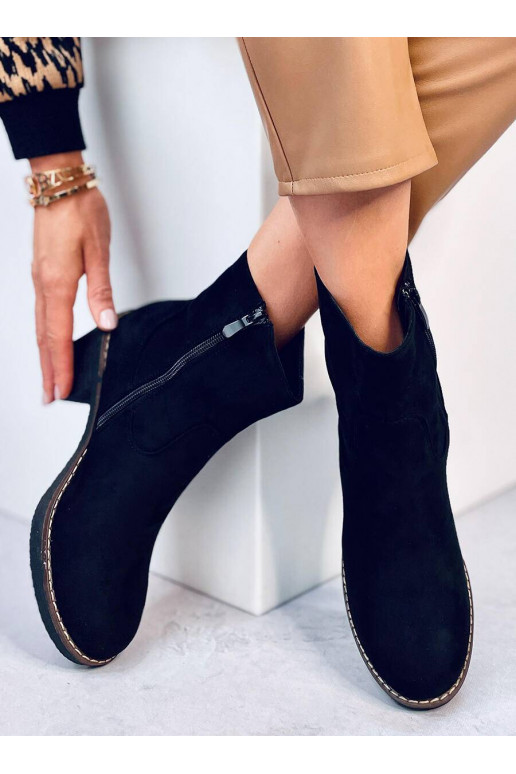 Schoenen met rubberen hak in de kleur...