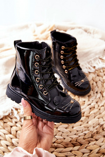 Zwarte kinderlaarzen