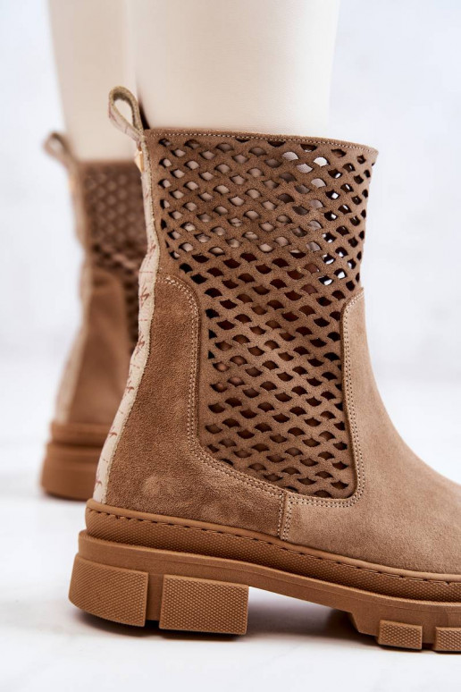 enorme laarzen Nicole bruine kleur enorme laarzen Nicole bruine kleur