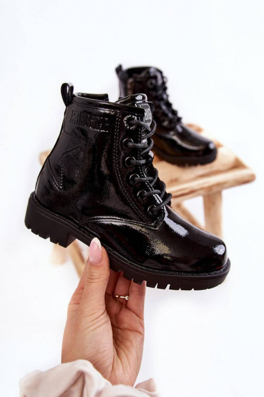 Verwarmde kinderlaarzen met lakeffect... Verwarmde kinderlaarzen met lakeffect...