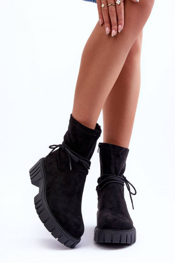 Suède schoenen met...