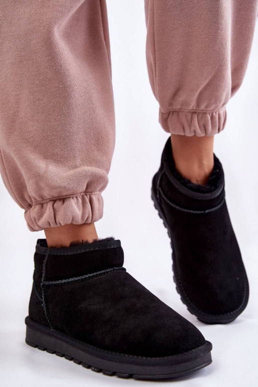 Shelie suède snowboots in het zwart Shelie suède snowboots in het zwart