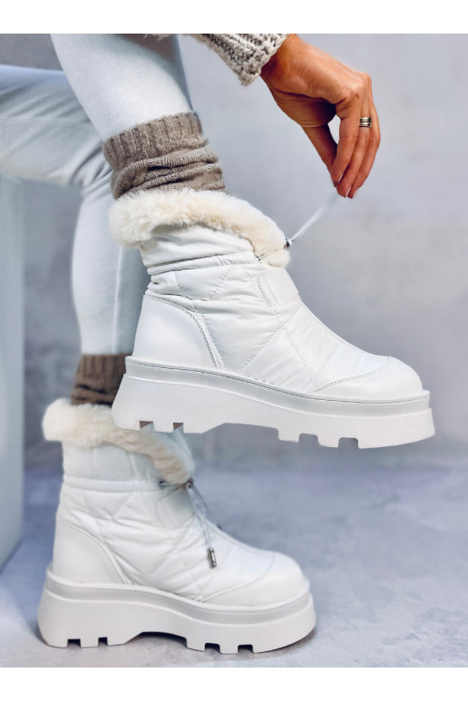 Warme snowboots met bont TAVARIS WIT