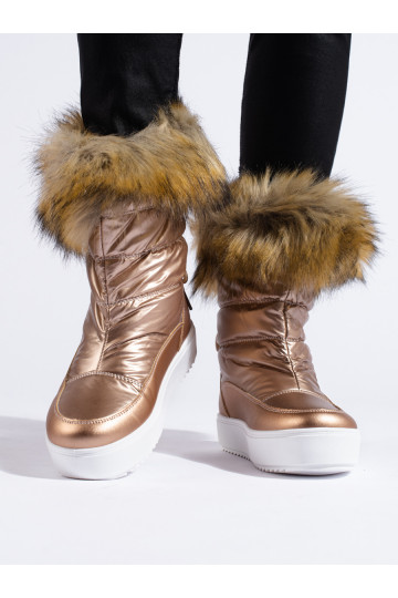 snowboots met bont in...