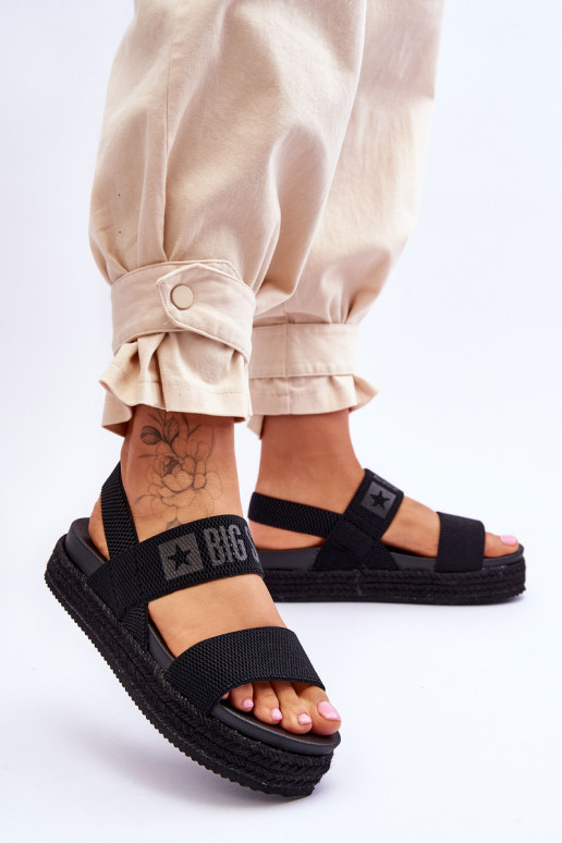 Zwarte sandalen van het Big Star-model