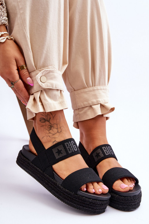 Zwarte sandalen van het Big Star-model