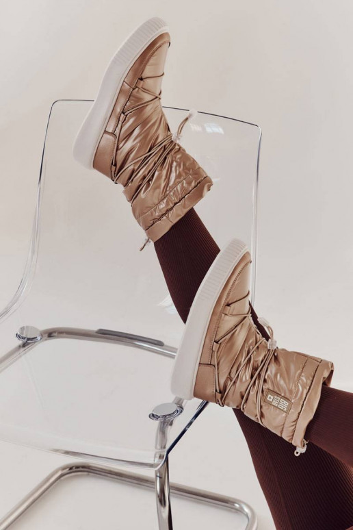 Verwarmde snowboots Big Star beige