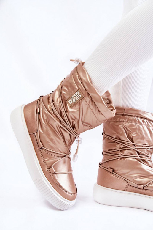 Verwarmde snowboots Big Star beige