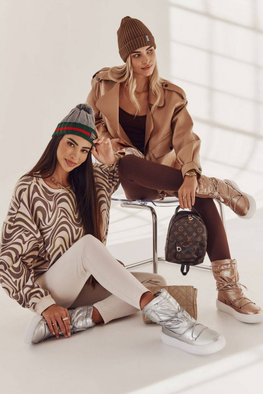 Verwarmde snowboots Big Star beige