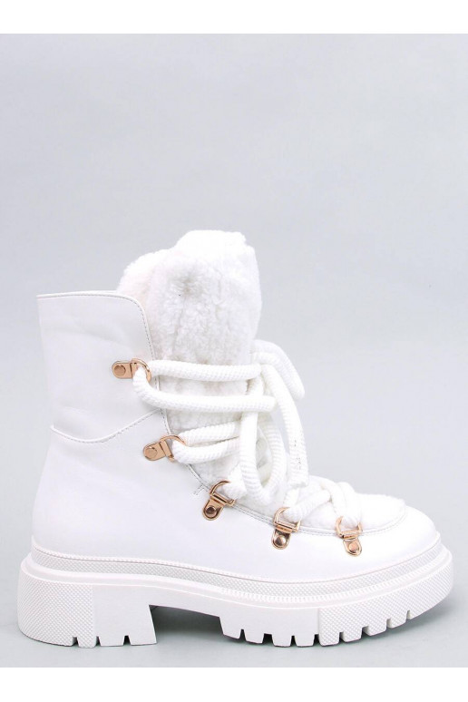 snowboots met schapenvacht SHEA WHITE