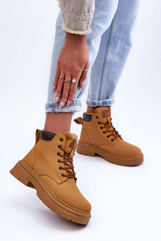 Verwarmde laarzen bruine kleur Corbin Verwarmde laarzen bruine kleur Corbin