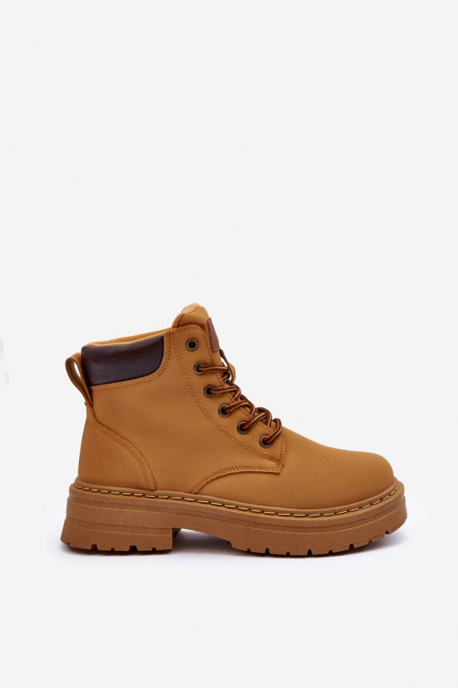 Verwarmde laarzen bruine kleur Corbin Verwarmde laarzen bruine kleur Corbin