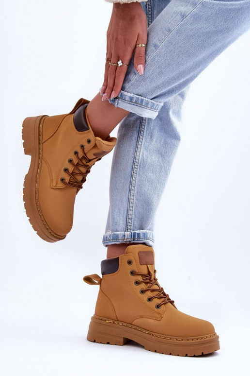 Verwarmde laarzen bruine kleur Corbin Verwarmde laarzen bruine kleur Corbin