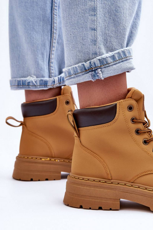 Verwarmde laarzen bruine kleur Corbin Verwarmde laarzen bruine kleur Corbin