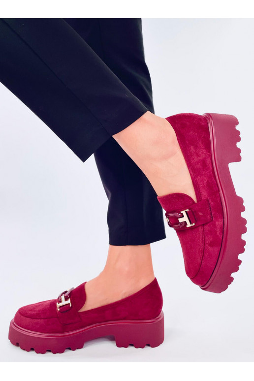 Suède damesmocassins RALFES MAROON
