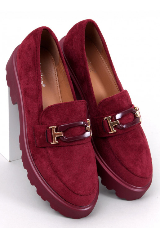 Suède damesmocassins RALFES MAROON