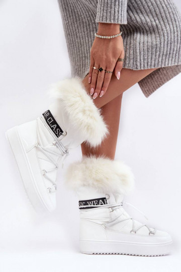 Snowboots met veters in...