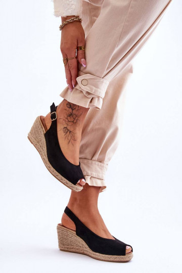 Suède platformsandalen in... 2