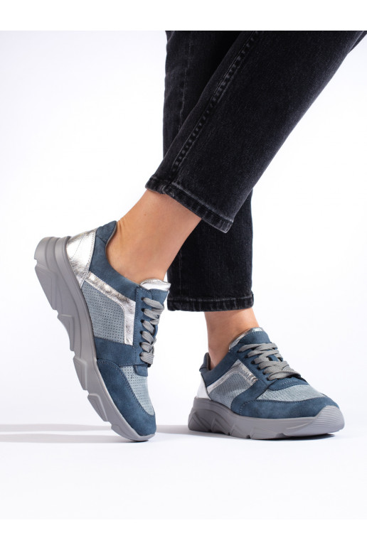 Blauwe sportschoenen Blauwe sportschoenen