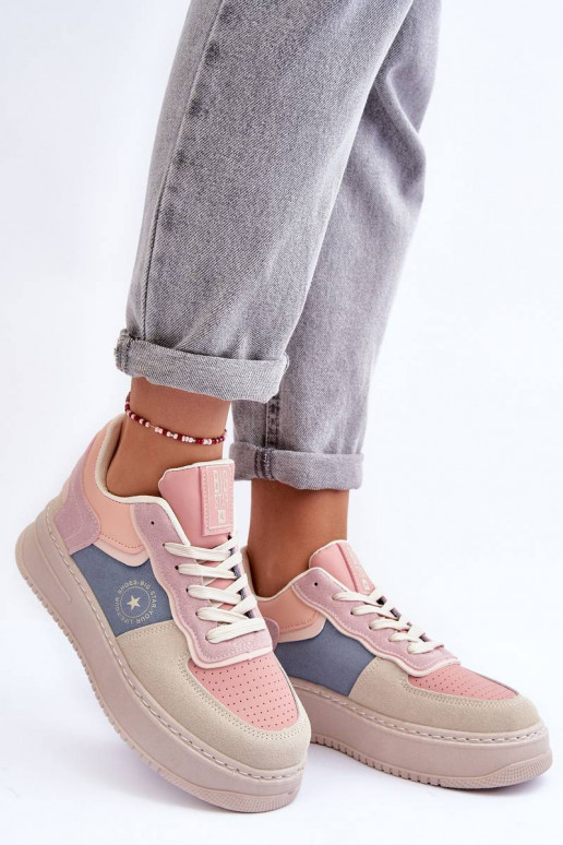 Sportschoenen Big Star roze-zandkleur Sportschoenen Big Star roze-zandkleur