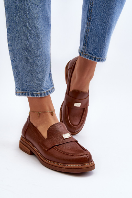 Bruine mocassins voor dames Bruine mocassins voor dames