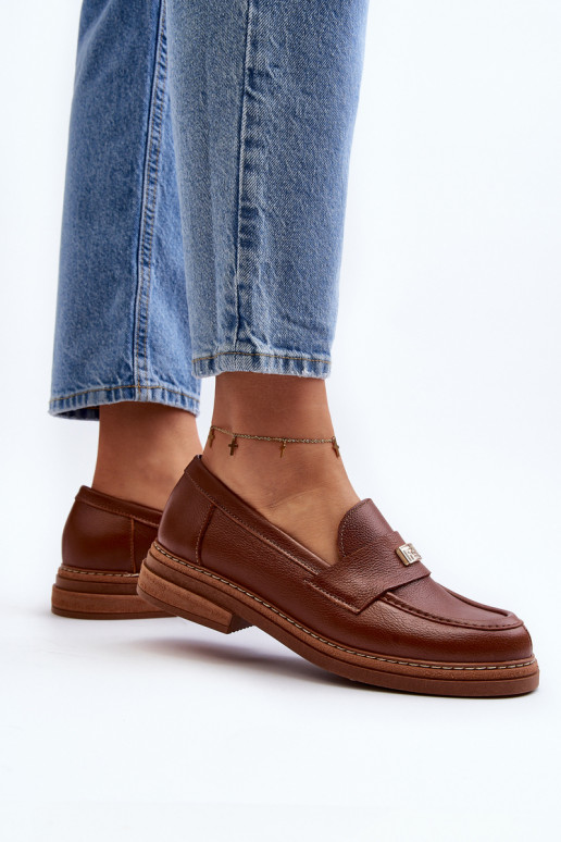 Bruine mocassins voor dames Bruine mocassins voor dames