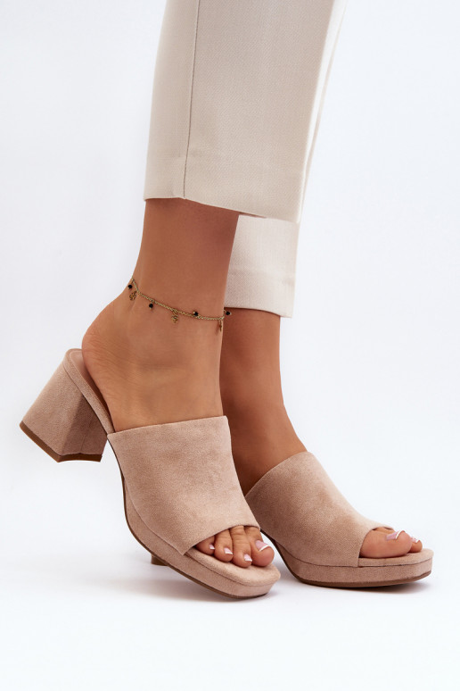 Sandalen met hakken beige Bralya Sandalen met hakken beige Bralya