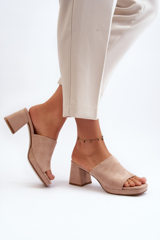 Sandalen met hakken beige Bralya Sandalen met hakken beige Bralya