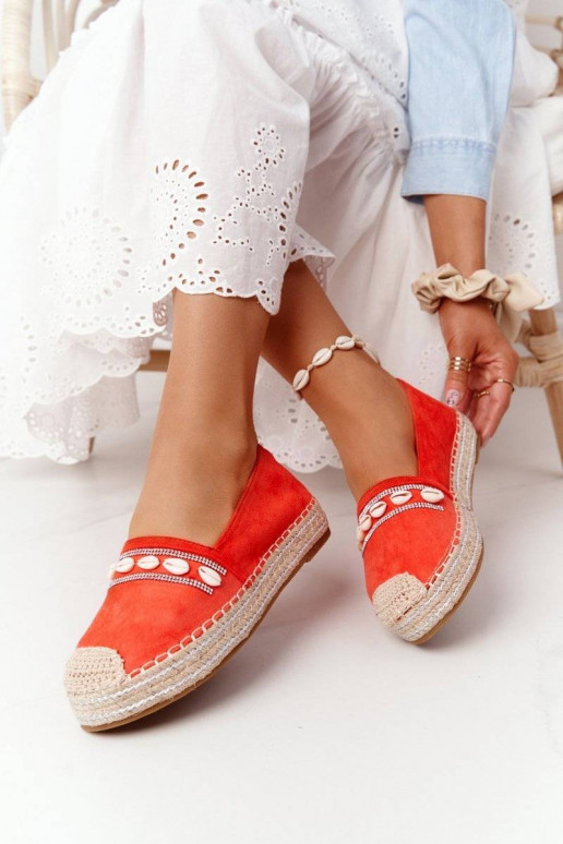 Plateau-espadrilles met schelpen... Plateau-espadrilles met schelpen...