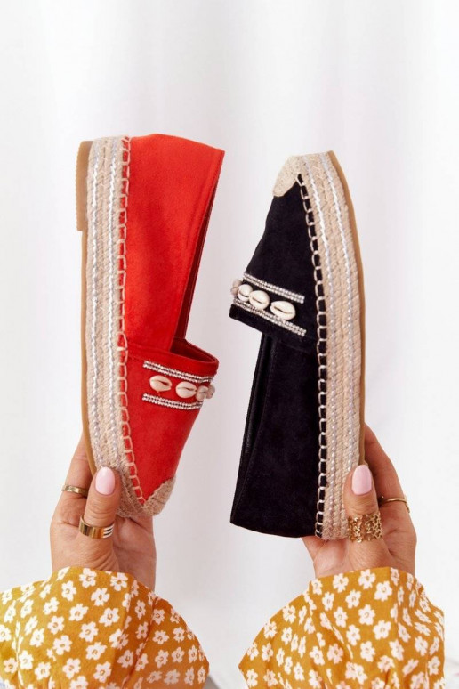 Plateau-espadrilles met schelpen... Plateau-espadrilles met schelpen...