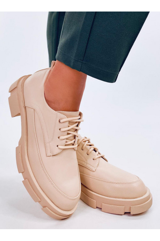 Mocassins met verhoogde zool UNNA BEIGE