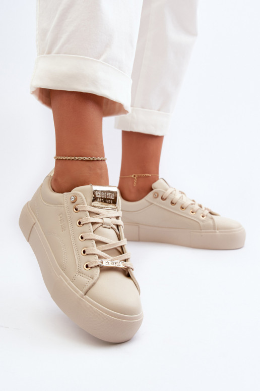 Sneakers model schoenen Big Star beige Sneakers model schoenen Big Star beige