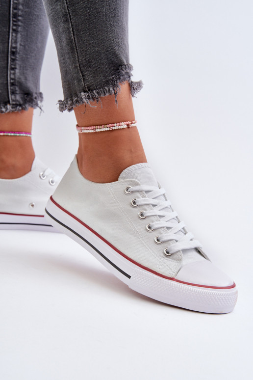 Klassiek model sneakers in witte... Klassiek model sneakers in witte...